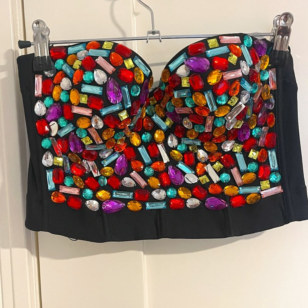 NastyGal Bejeweled Bustier